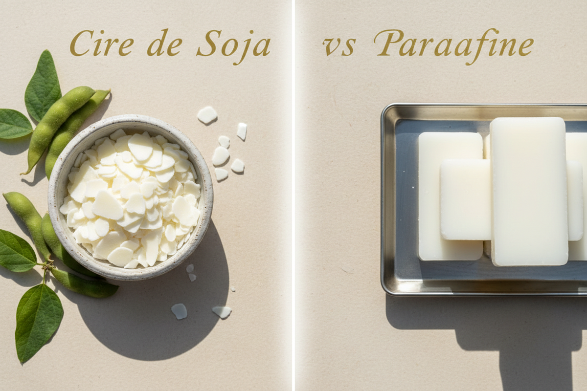 Cire de soja et fondants Jelly : les matières de nos créations