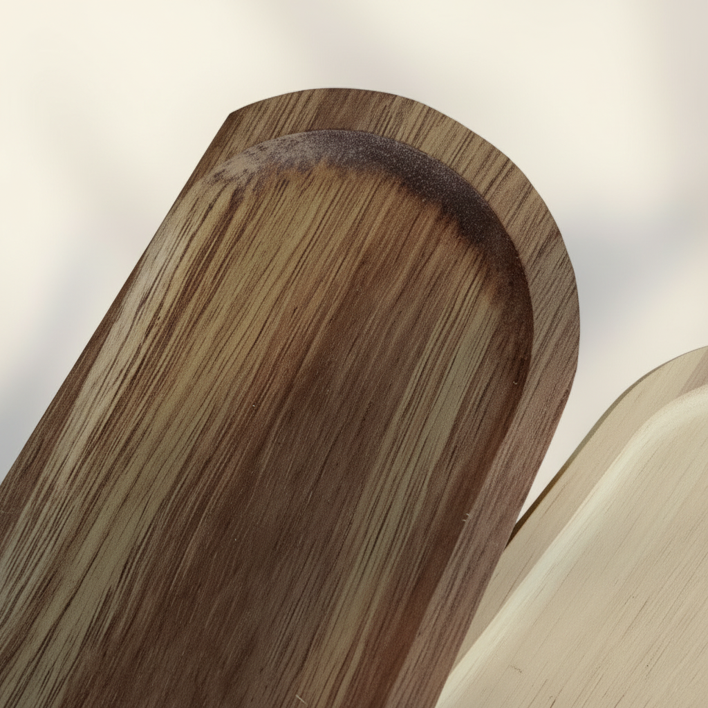 Détail plateau bois naturel moyen qualité artisanale française