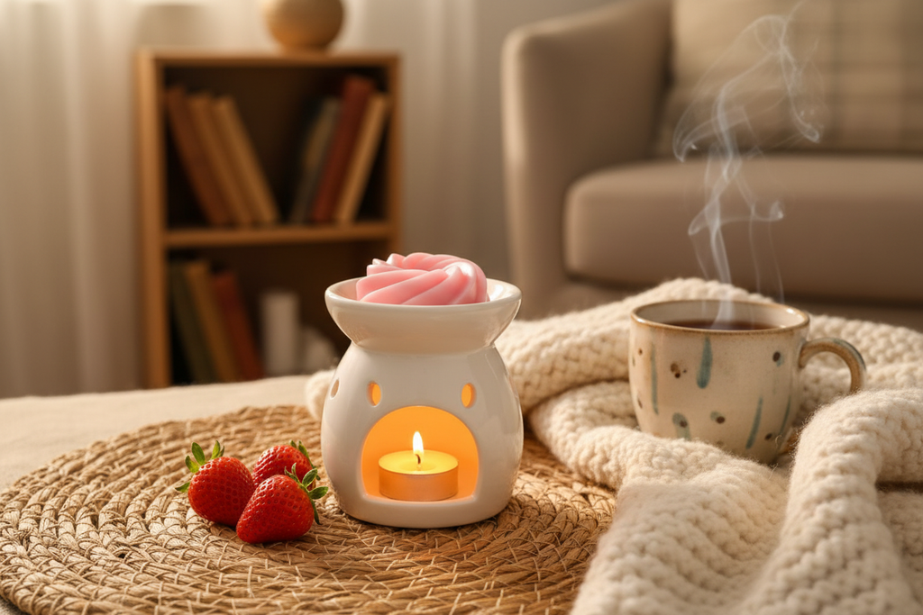 Fondant Fraise dans brûleur lifestyle