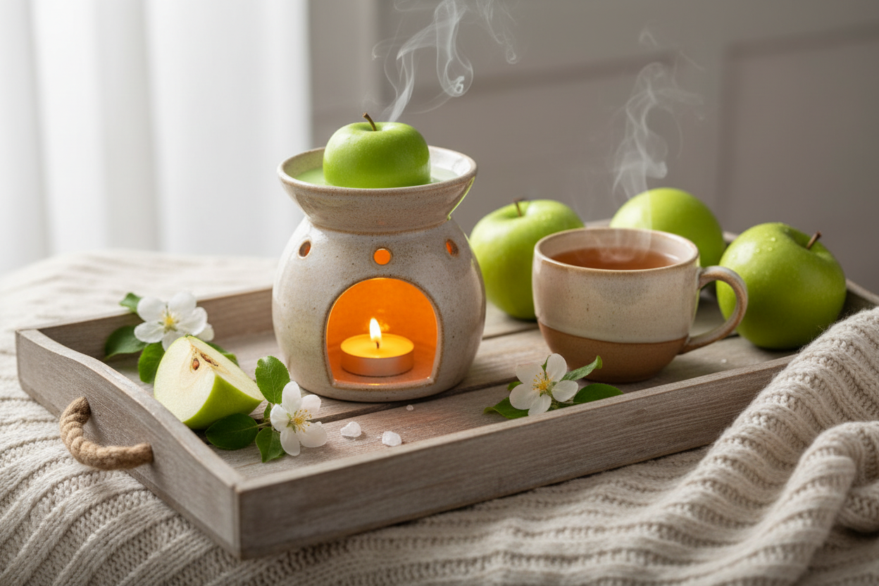 Fondant pomme dans brûleur lifestyle