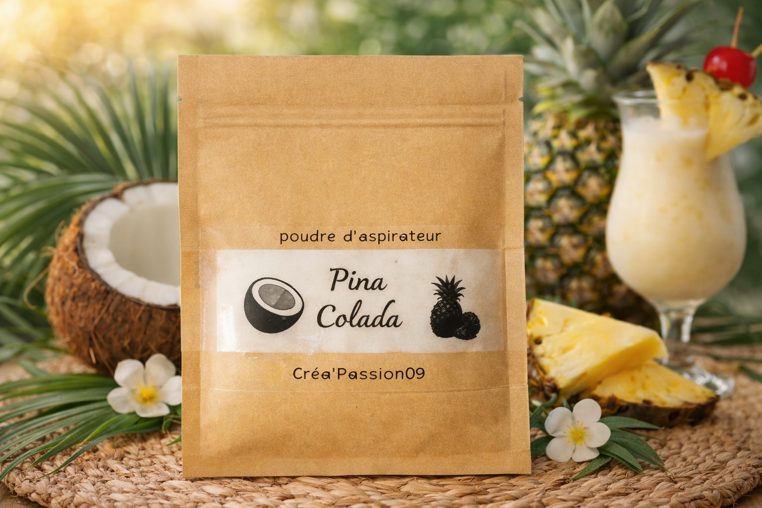 « Poudre parfumée artisanale utilisée pour parfumer tiroirs et intérieur, ambiance bien-être naturelle »