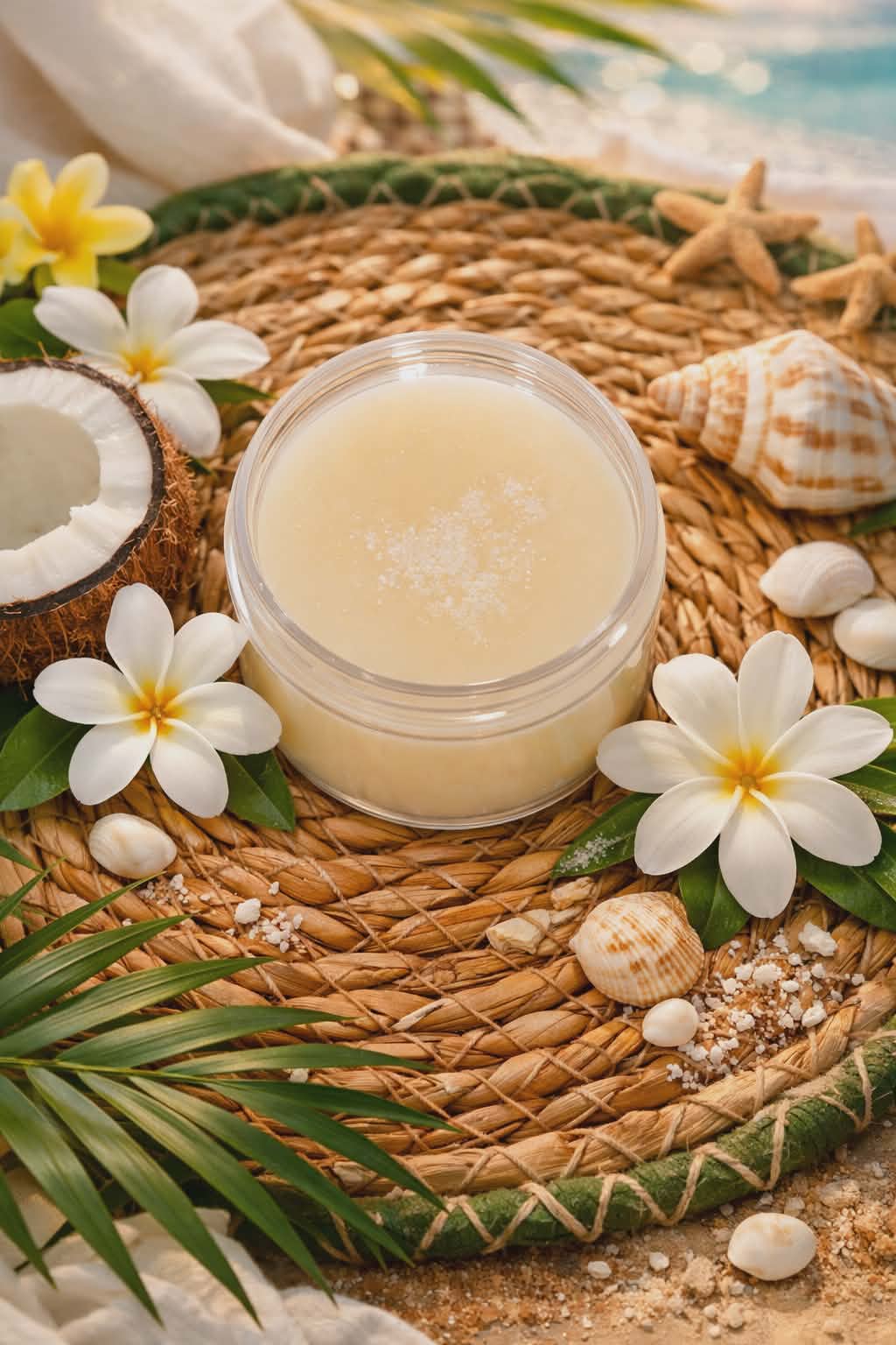 « Fondant parfumé Fleur de Tiaré en cire végétale artisanale - Détail du produit - Créa’Passion09 »