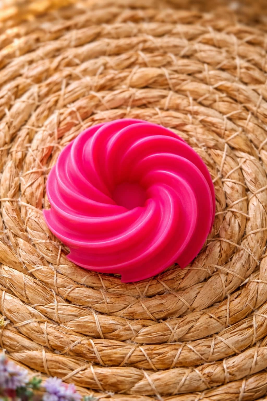 Fondant parfumé fraise artisanal en cire naturelle - vue principale